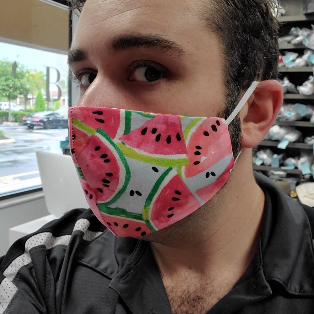 Watermelon Facemask with 3 filters included